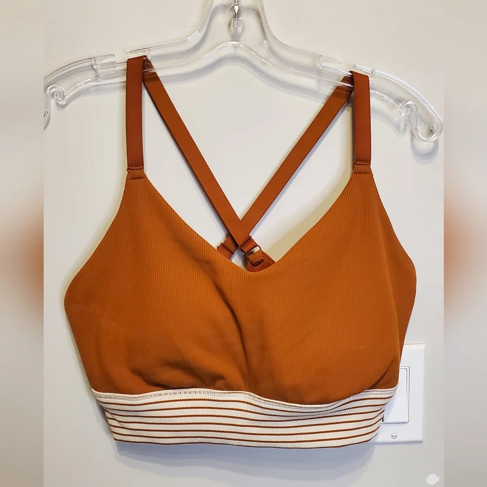 336. NWOT - Offline by Aerie Ribbed Scoop Sports Bra - Picture 3 of 5